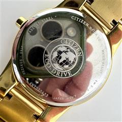 Citizen Eco-Drive Axiom Gold Tone Watch 40mm - J165-S091250